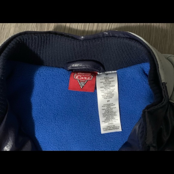 Boys Disney Cars Faux Leather Jacket 3T - Picture 3 of 6